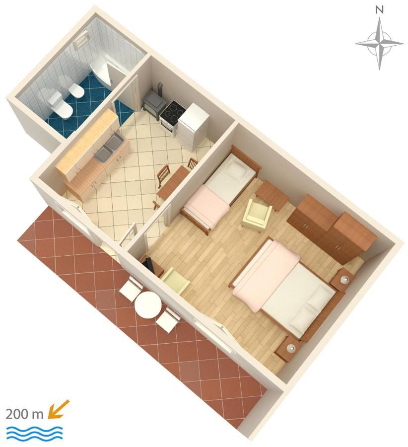 Apartments With A Parking Space Novi Vinodolski - 2423 Eksteriør billede